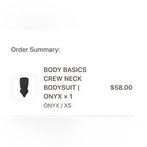 SKIMS bodysuit NWT black XS